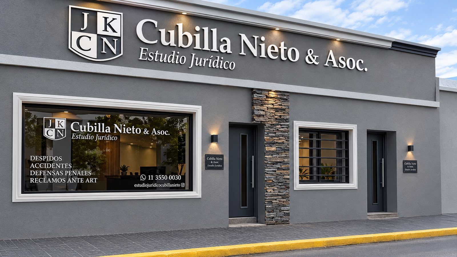 Fachada del Estudio Jurídico Cubilla Nieto & Asoc. en Pilar
